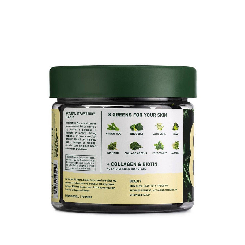 8Greens Skin Gummies with Collagen & Biotin Dietary Supplement - 50ct