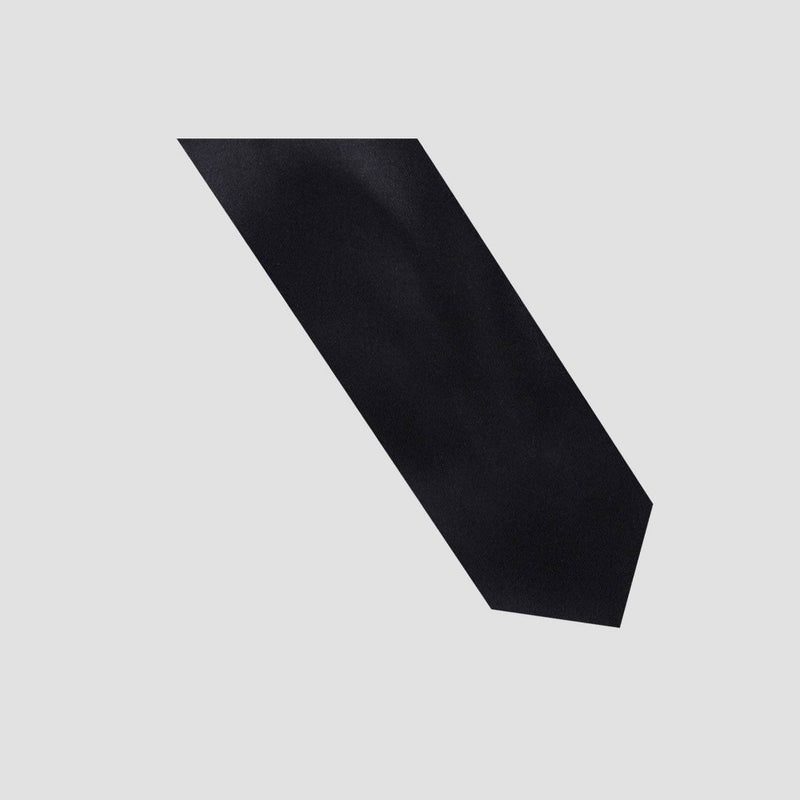 Men's Satin Solid Skinny Tie - Goodfellow & Co Black One Size