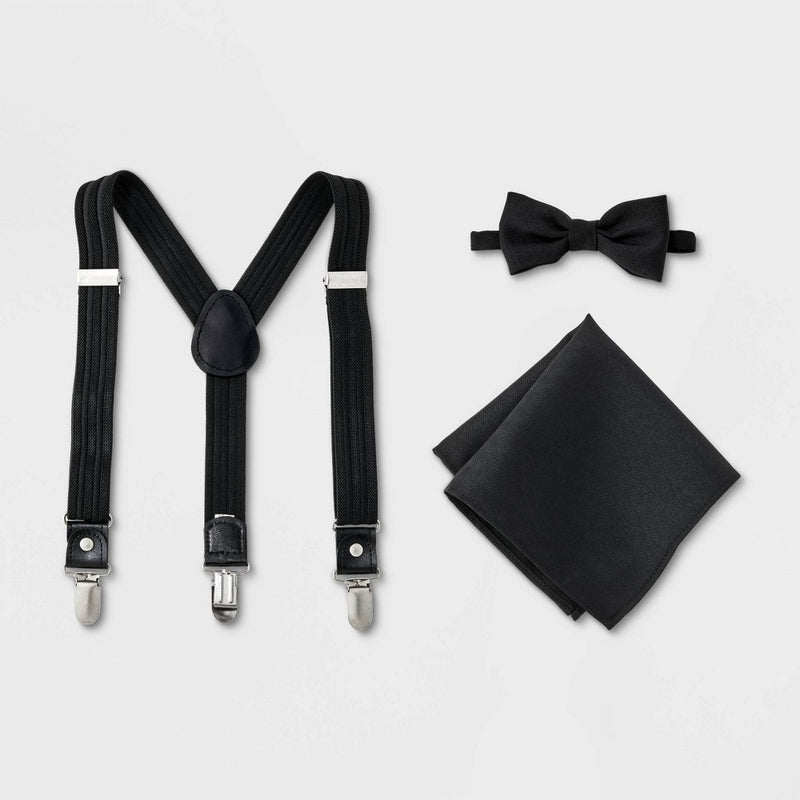 Boys' 3pk Suspender Set - Cat & Jack - Black