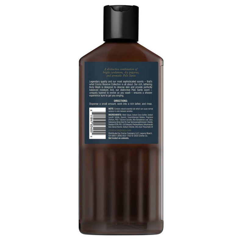 Cremo Palo Santo Reserve Collection Body Wash - 16 fl oz