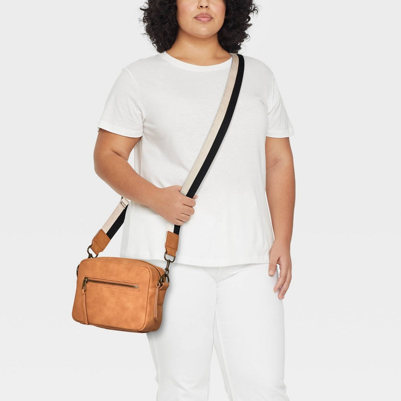 Camera Crossbody Bag with Strap - Universal Thread Cognac (LOCAL PICKUP ONLY)