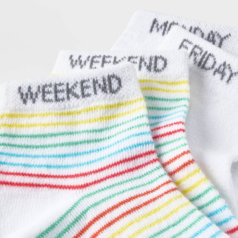 Toddler Striped Low Cut Socks - Cat & Jack 4T-5T