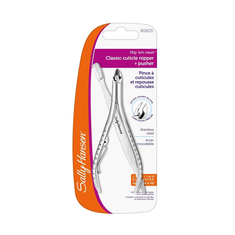 Sally Hansen Beauty Tools Nip 'Em Neat Classic Cuticle Nipper + Pusher