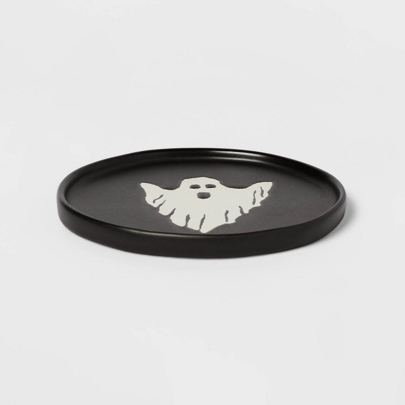Halloween Ghost Stoneware Appetizer Plate - Threshold (LOCAL PICKUP ONLY)