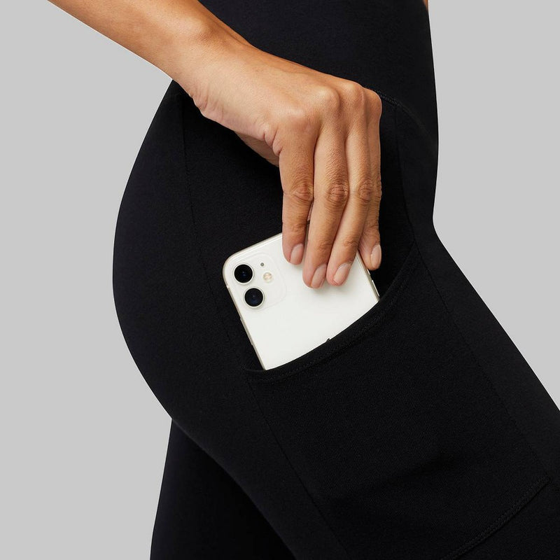 Hanes Tech Pocket Leggings - Black S