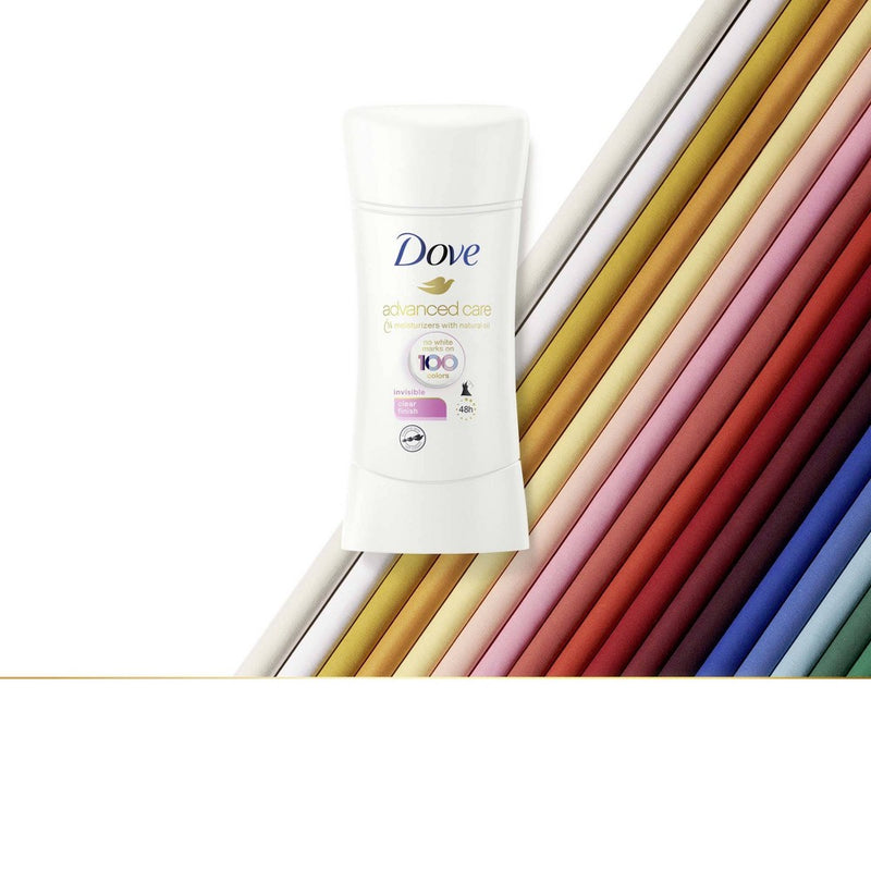 Dove Beauty Advanced Care Clear Finish 48-Hour Invisible Antiperspirant & Deodorant Stick - 2.6oz