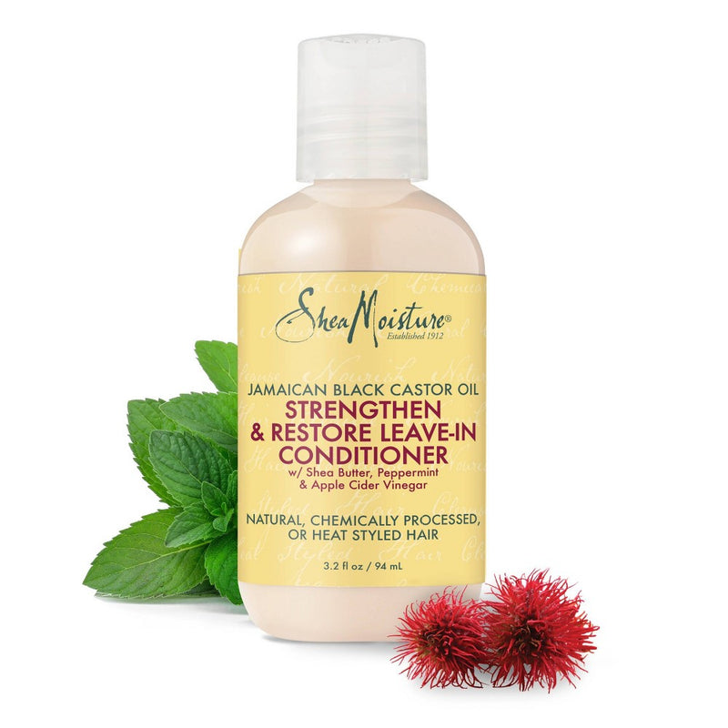 SheaMoisture Jamaican Black Castor Oil Strengthen & Growth Leave-In Conditioner Travel Size - 3.2 fl oz