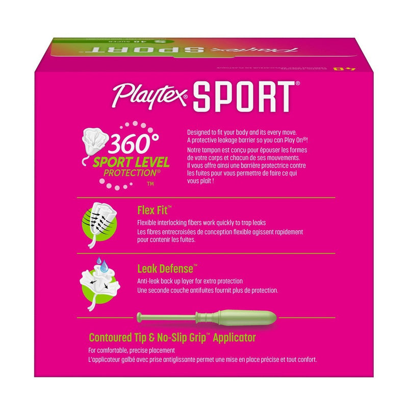 Playtex Sport Unscented Plastic Tampons - Super - 48ct