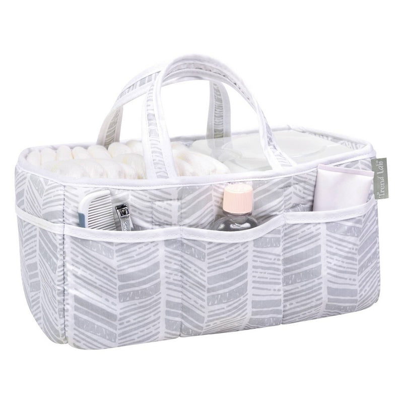 Trend Lab Storage Caddy - Gray Herringbone