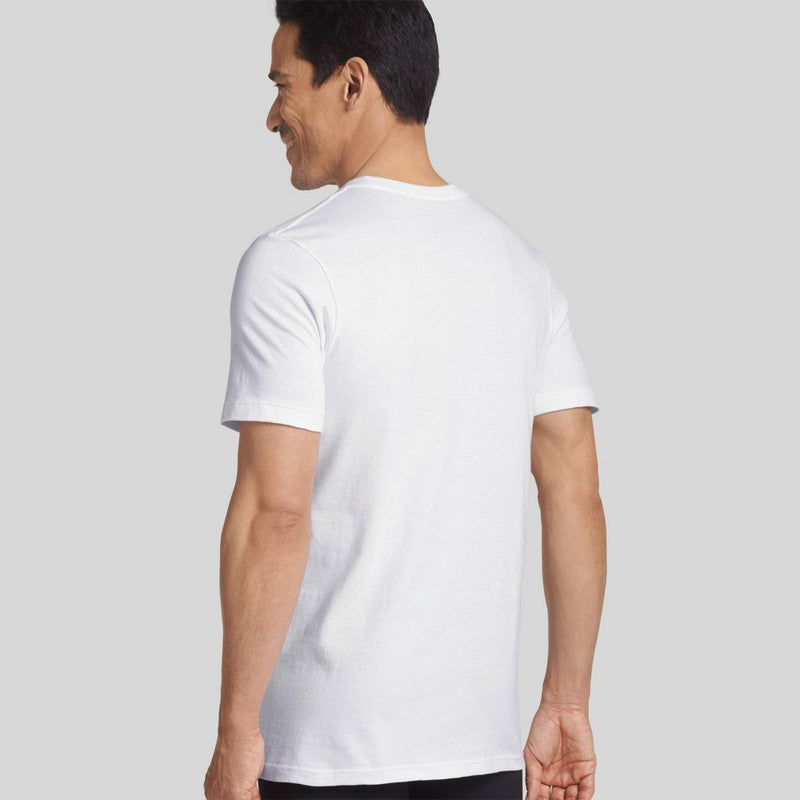 Jockey Generation Men's Stay New Cotton 3pk Crewneck Short Sleeve T-Shirt - White S