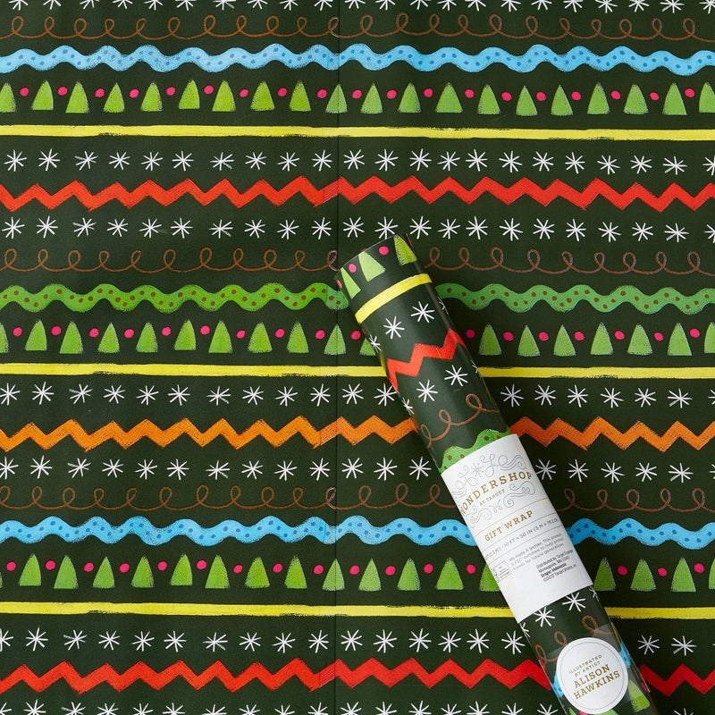 25 sq ft Alison Hawkins Green Lace Gift Wrap - Wondershop (LOCAL PICKUP ONLY)
