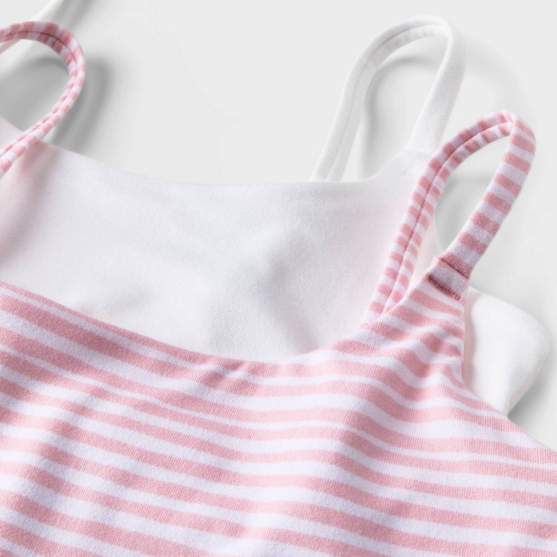Girls' 2pk Bralette - art class Pink L