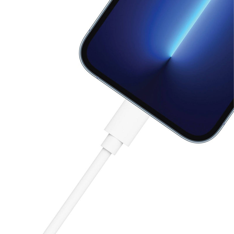 Just Wireless 6' Lightning to USB-C PVC Cable - White