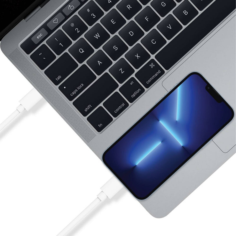 Just Wireless 6' Lightning to USB-C PVC Cable - White