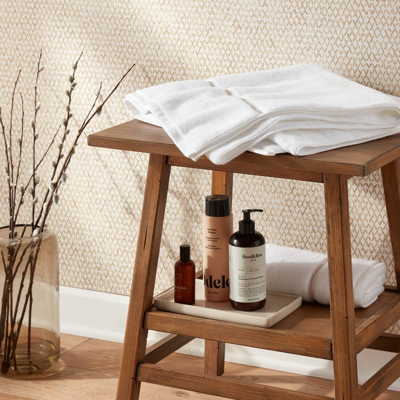 Oversized Spa Plush Bath Towel Light Gray Embroidered - Threshold
