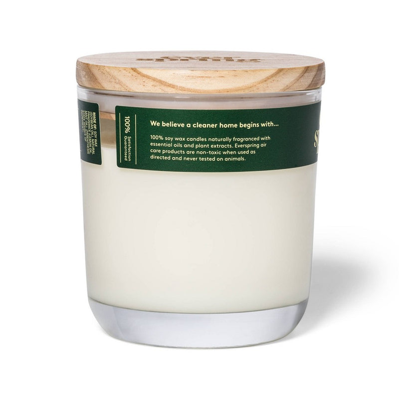 Lemon & Mint 100% Soy Wax Candle - 8oz - Everspring