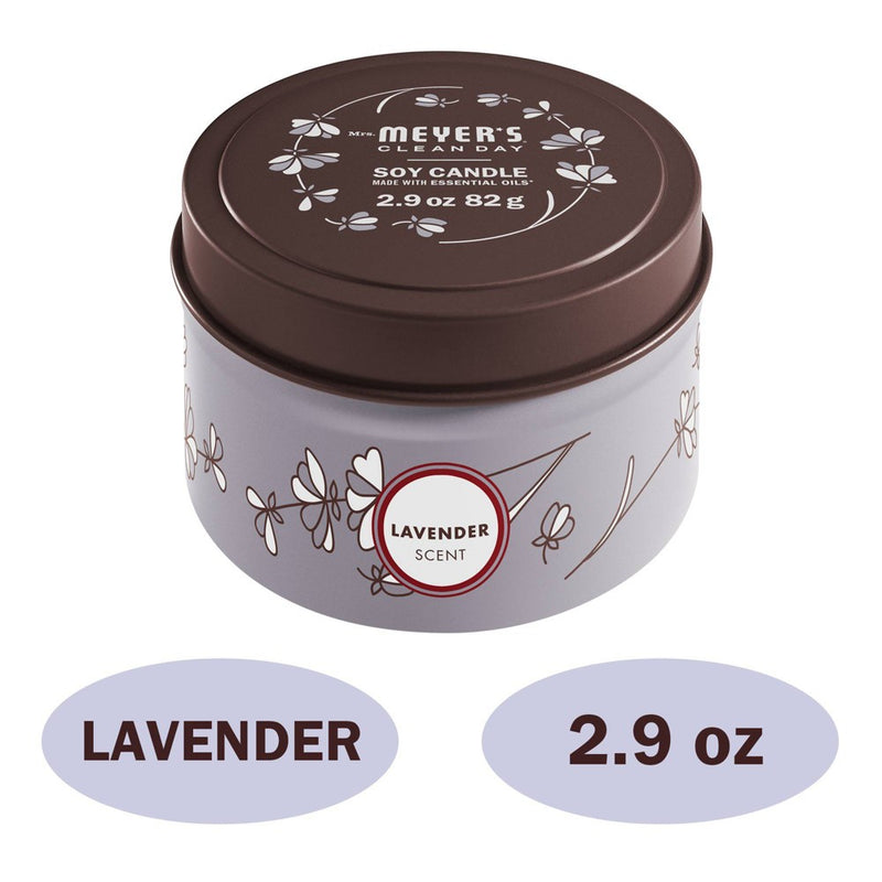 Mrs. Meyer's Clean Day Lavender Tin Candle - 2.9oz