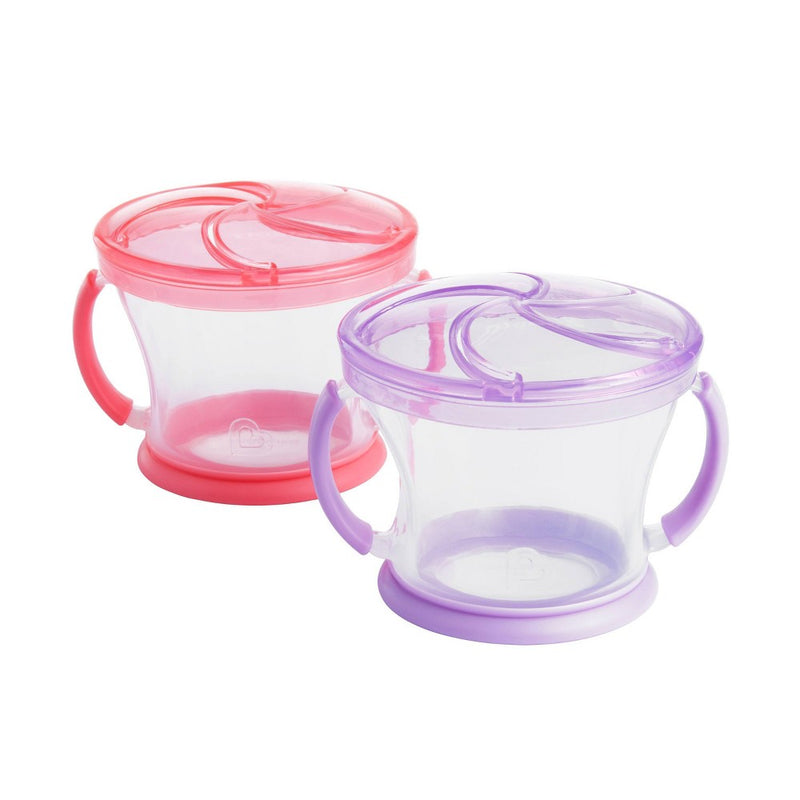 Munchkin Snack Catcher - 2pk - Pink/Purple