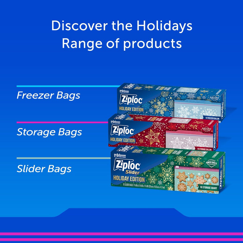 Ziploc Holiday Storage Quart - 24ct