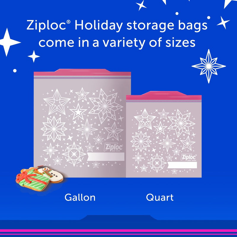 Ziploc Holiday Storage Quart - 24ct
