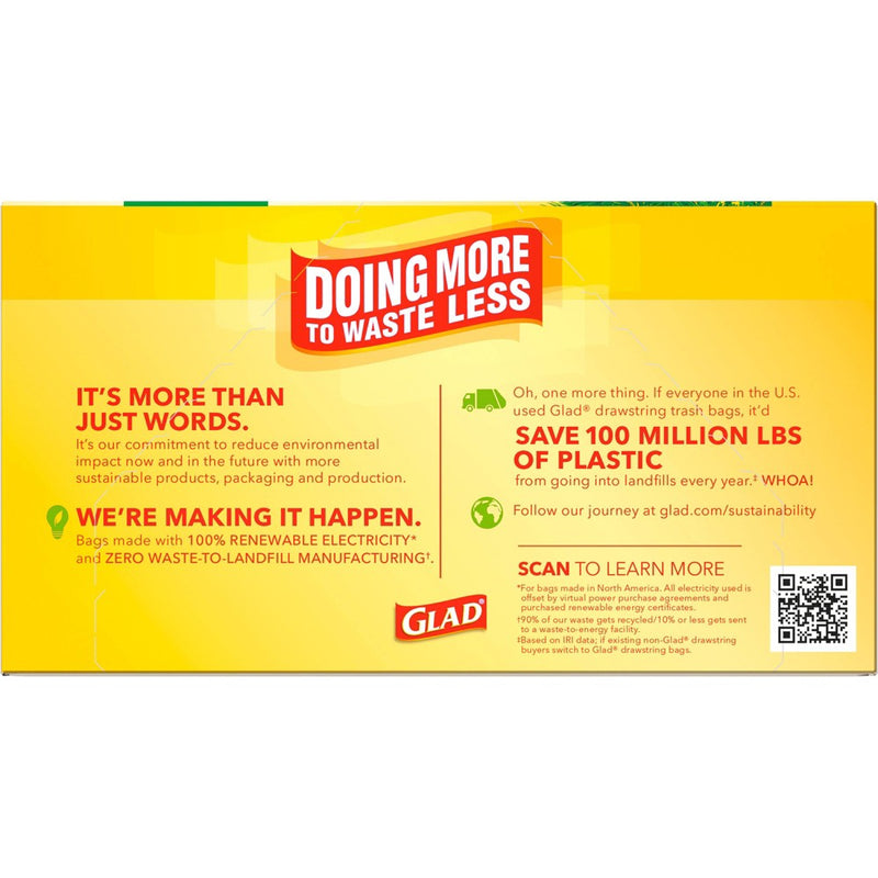 Glad ForceFlex Drawstring Trash Bags - Pinesol - 13 Gallon - 50ct