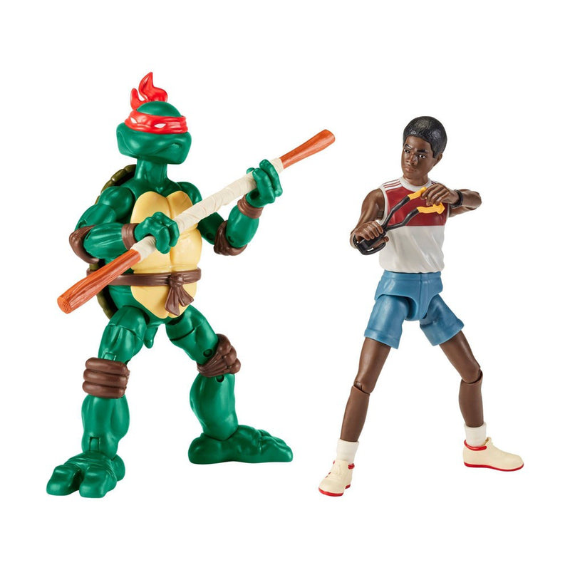 Stranger Things Teenage Mutant Ninja Turtles Crossover Action Figure 2pk - Donnie & Lucas (Target Exclusive)