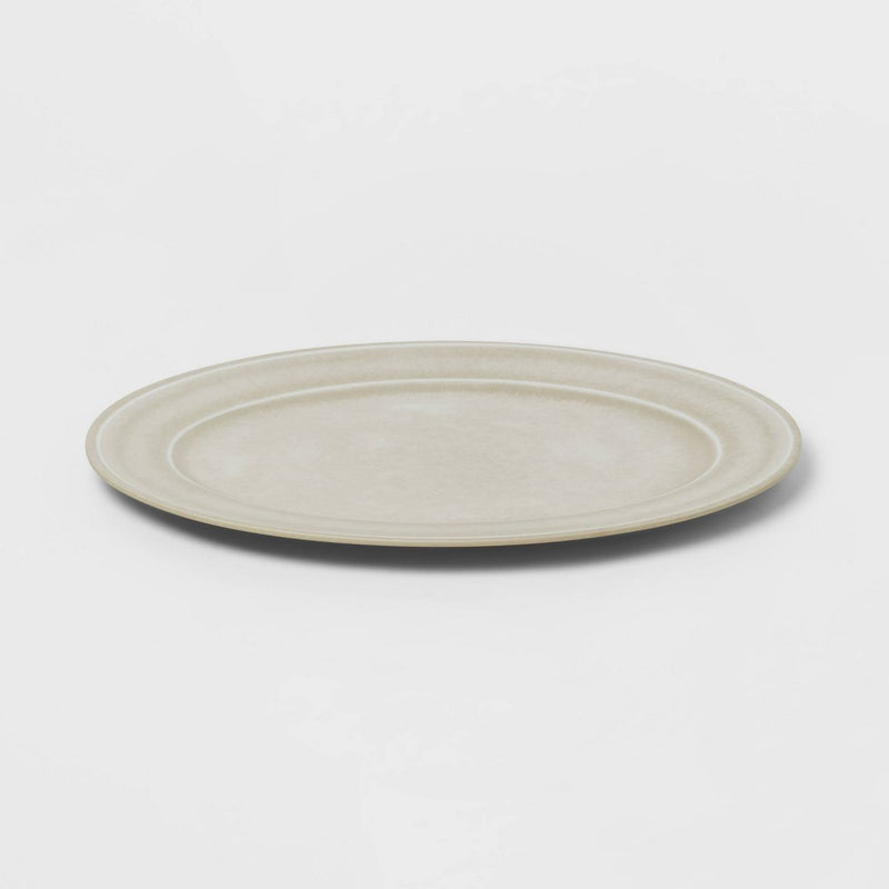 17" x 13" Melamine Lancashire Serving Platter White - Threshold
