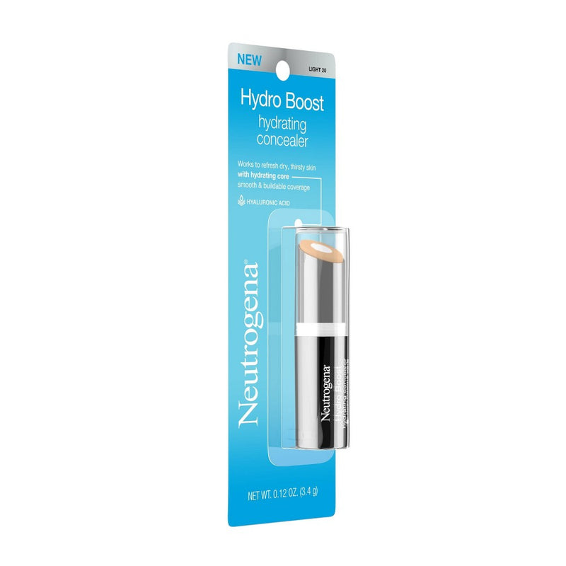 Neutrogena Hydro Boost Hydrating Concealer Stick with Hyaluronic Acid for Dry Skin - 20 Light - 0.12oz
