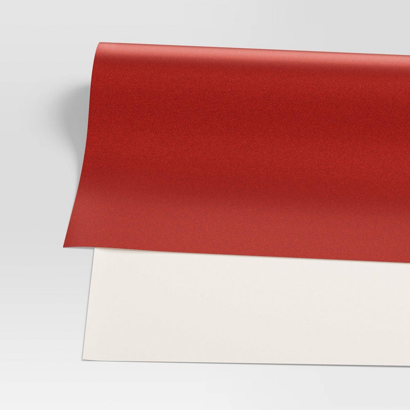 20 sq ft Glittered Christmas Gift Wrap Red - Wondershop (LOCAL PICKUP ONLY)