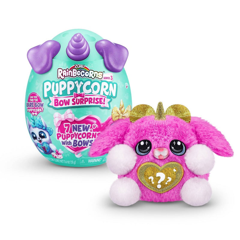 Rainbocorns Puppycorn Bow Surprise Plush Stuffed Animal