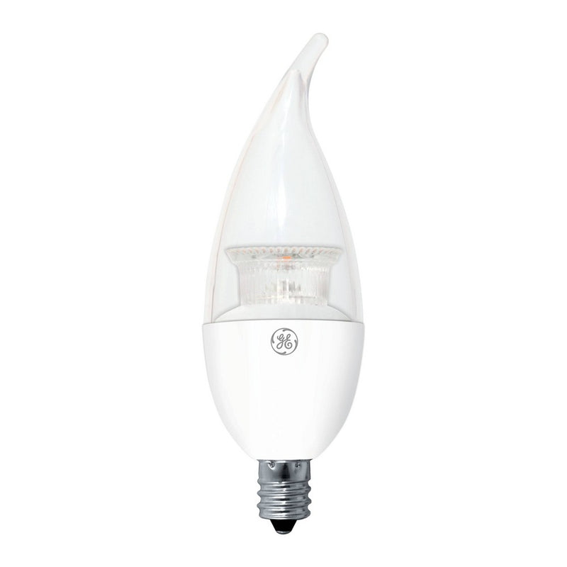 GE LED 2pk 40Watt CAC Chandelier Light Bulb - Soft White/Clear Bulb