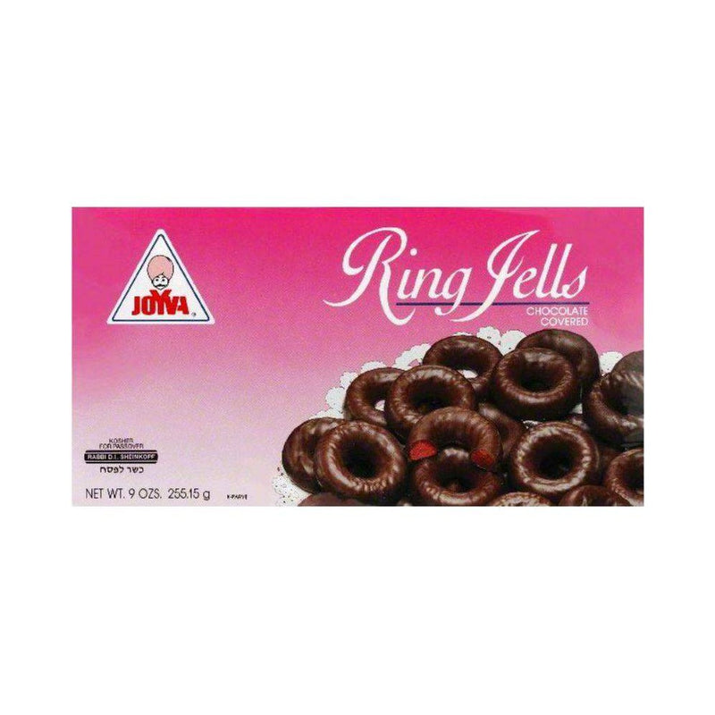Joyva Chocolate Covered Raspberry Ring Jells - 9oz