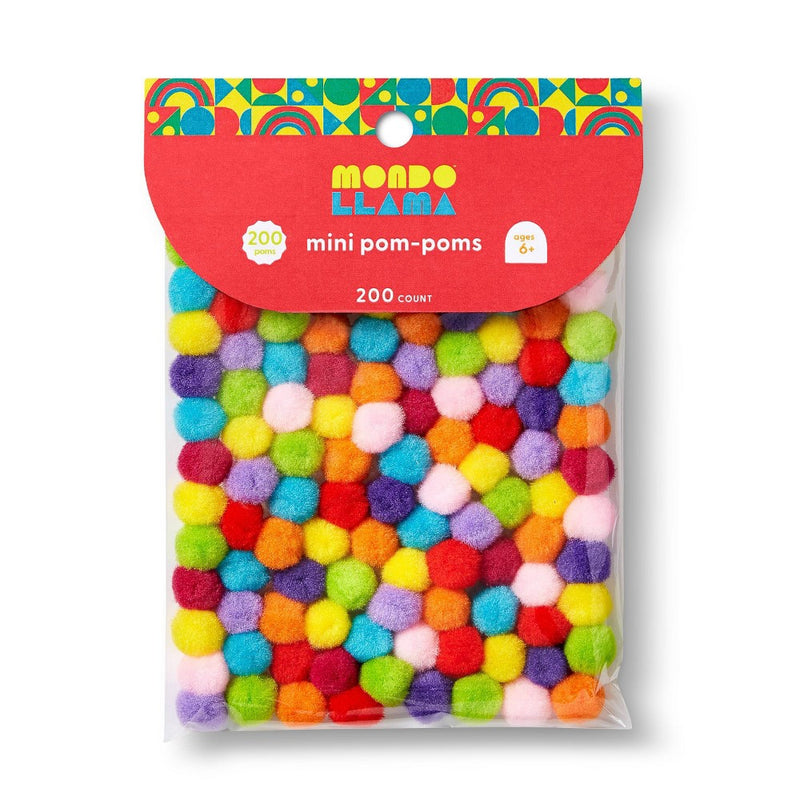 200ct Mini Pom-Poms - Mondo Llama