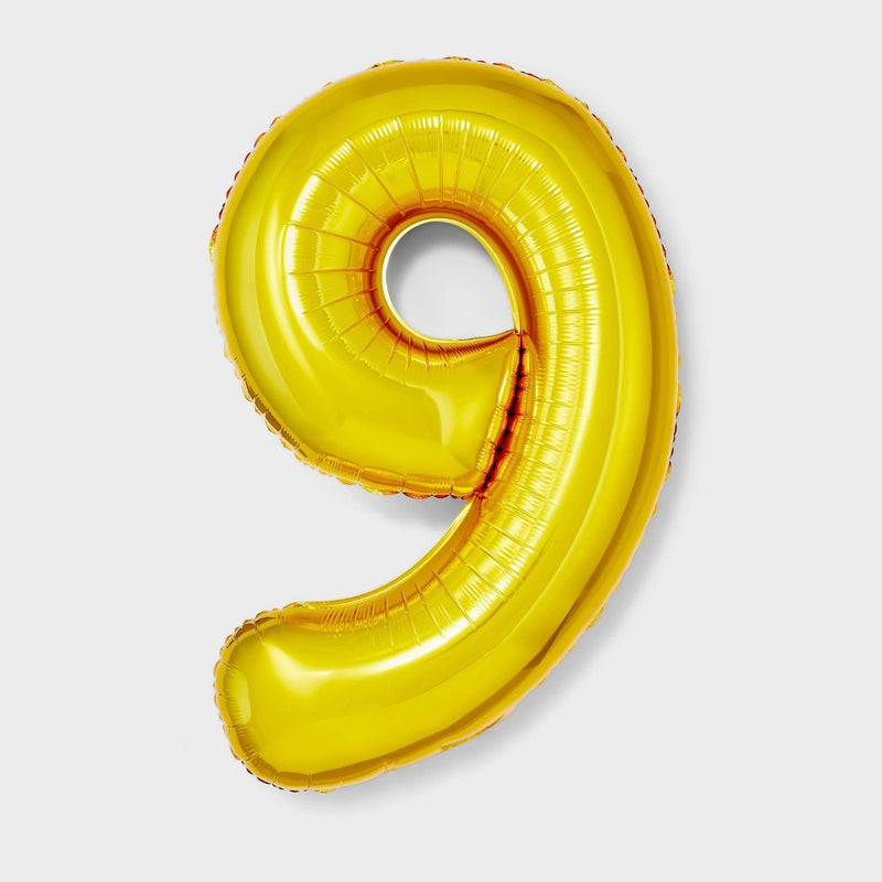 34" Number 9 Foil Balloon - Spritz