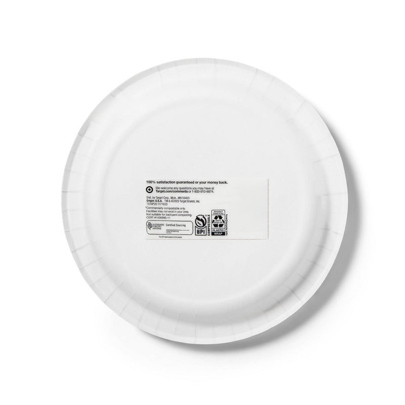Holiday Disposable Dinnerware Plate 10" - Botanical - 20ct - up & up