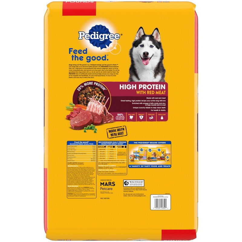 Pedigree High Protein Beef & Lamb Flavor Adult Complete & Balanced Dry Dog Food - 18lbs (LOCAL PICKUP ONLY)