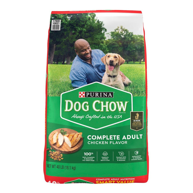 Dog Chow Adult Complete & Balanced Real Chicken Flavor Dry Dog Food - 40lb (LOCAL PICKUP ONLY)