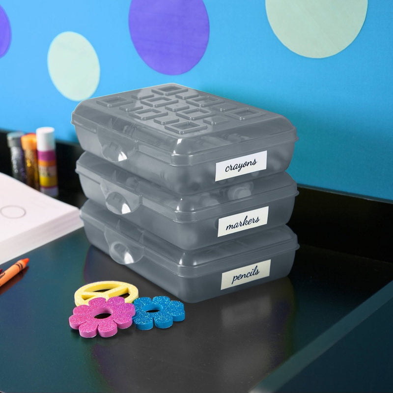 Sterilite Pencil Box - Gray