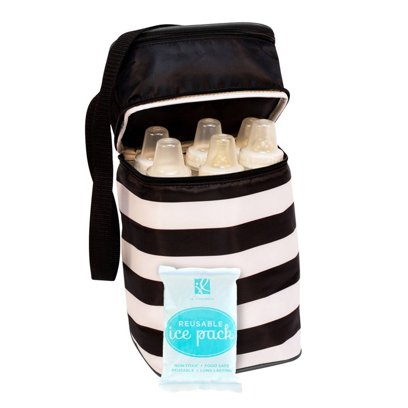 J.L. Childress Six Bottle Cooler - Black Stripe - 30qt