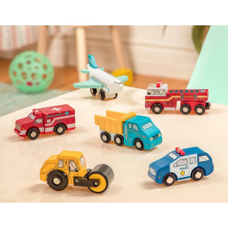 B. toys Wooden Toy Vehicle - 1 of 10 SURPRISE! - Wood & Wheels