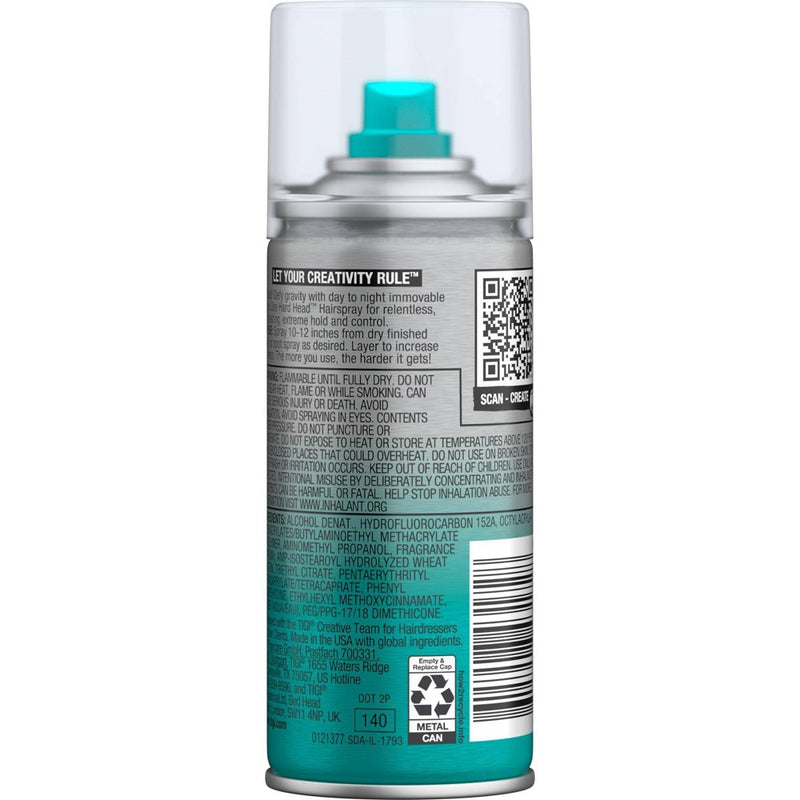 TIGI Bed Head Mini Hard Head Extreme Hold Hairspray - 3oz