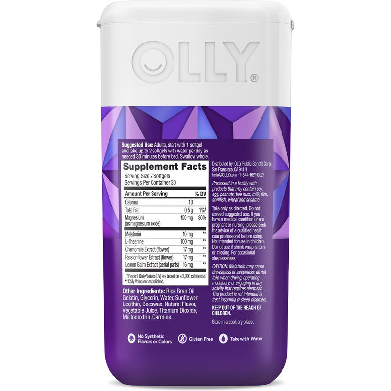 OLLY Ultra Strength Sleep Aid Softgels - 60ct
