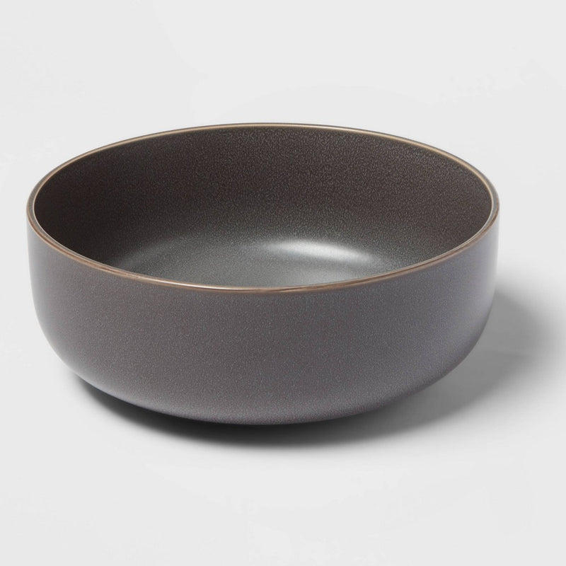 101oz Stoneware Tilley Serving Bowl Bronze - Threshold (LOCAL PICKUP ONLY)