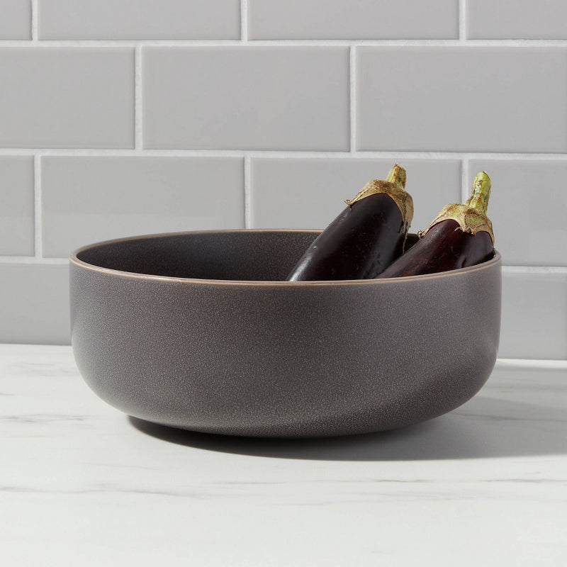 101oz Stoneware Tilley Serving Bowl Bronze - Threshold (LOCAL PICKUP ONLY)