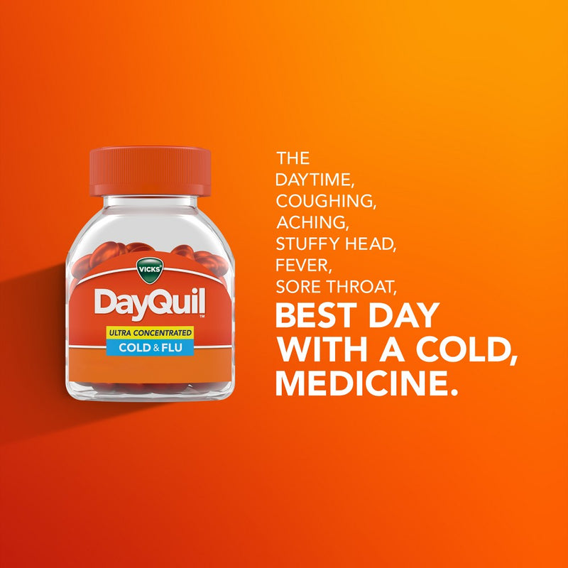Vicks DayQuil & NyQuil Ultra Concentrated Cold & Flu Medicine Liquicaps - 96ct