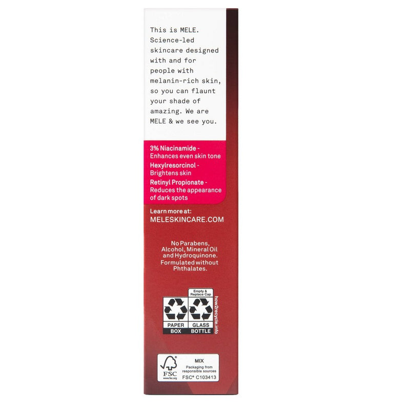MELE Even Dark Spot Control Facial Serum for Melanin Rich Skin - 1 fl oz