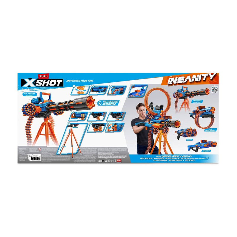 X-Shot Excel Insanity Motorized Rage Fire Gatlin Blaster (LOCAL PICKUP ONLY)