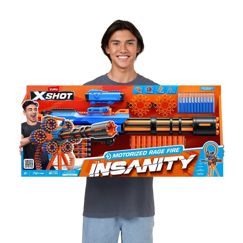 X-Shot Excel Insanity Motorized Rage Fire Gatlin Blaster (LOCAL PICKUP ONLY)