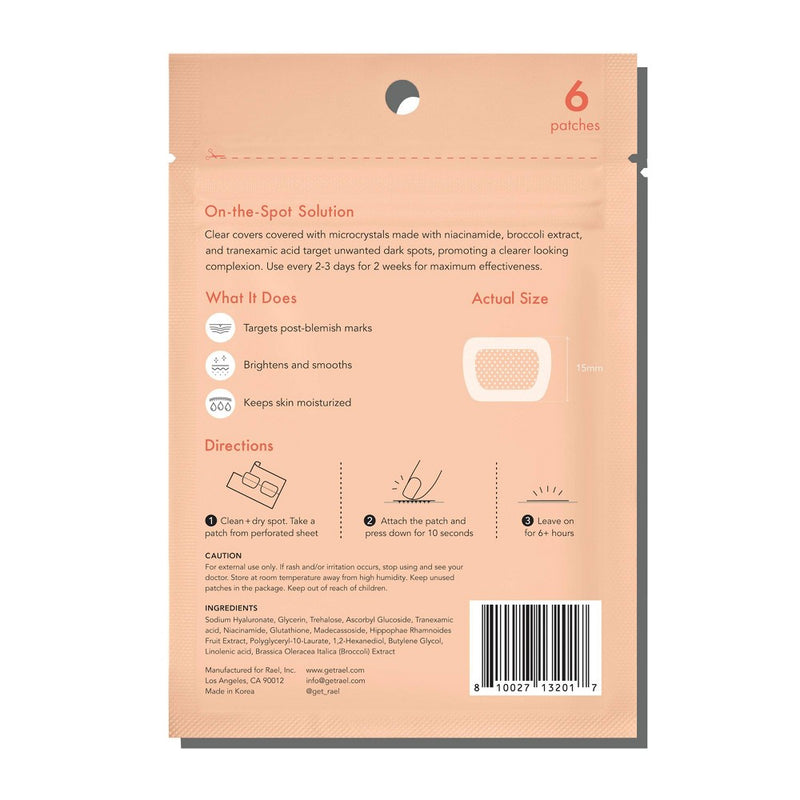 Rael Beauty Miracle Microcrystal Acne Dark Spot Cover Pimple Patch - 6ct