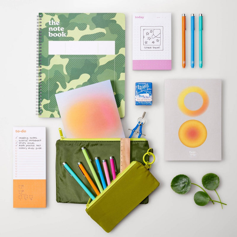 Field Trip 8.5"x11.75" Notepad Lined Green